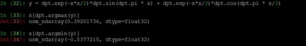 code sample of the process