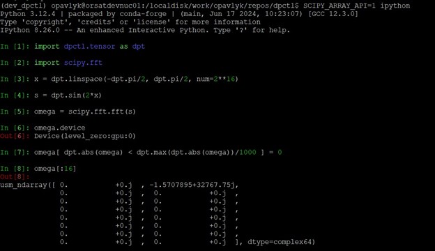 code sample of the process